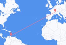 Flüge von Willemstad, Curaçao nach Genf, die Schweiz