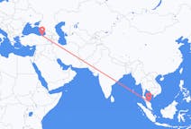 出发地 马来西亚出发地 哥打巴鲁目的地 土耳其特拉布宗的航班