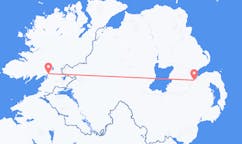 Flyreiser fra Donegal, Irland til Belfast, Nord-Irland