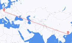 Flyg från Shenzhen, Kina till Erfurt, Tyskland