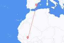 出发地 马里巴馬科目的地 西班牙阿利坎特的航班