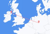 Flyreiser fra Kassel, Tyskland til Belfast, Nord-Irland