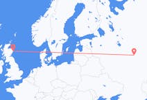 Fly fra Nizjnij Novgorod til Aberdeen