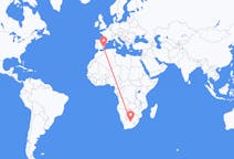 南非出发地 金伯利 (北开普省)飞往南非目的地 穆尔西亚的航班