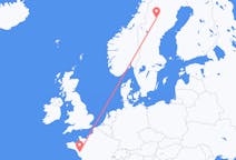 Flights from Vilhelmina, Sweden to Nantes, France