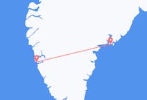 Flyreiser fra Tasiilaq, Grønland til Nuuk, Grønland