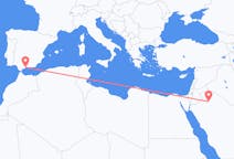 Flyreiser fra Al Jawf-regionen, Saudi-Arabia til Málaga, Spania