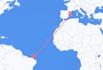 Flyrejser fra Fortaleza, Brasilien til Ibiza, Spanien