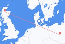 Flug frá Inverness, Skotlandi til Łódź, Póllandi