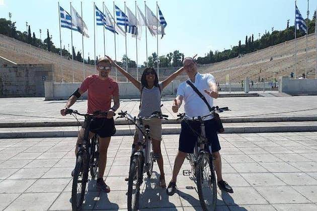 Dégustation de Mezedaki et visite à vélo sur un vélo électrique à Athènes