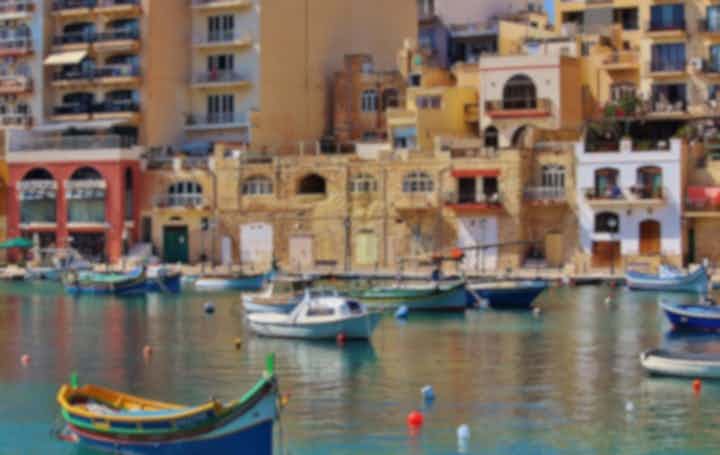 Hytter i Valletta, Malta