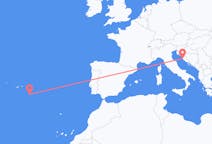 Flights from Zadar, Croatia to Santa Maria Island, Portugal