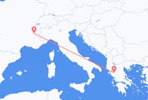 Loty z Grenoble, Francja do Joanniny, Grecja