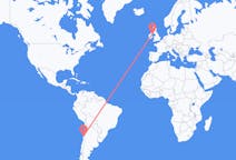 Flyrejser fra La Serena, Chile til Belfast, Nordirland