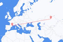 Flyreiser fra Nur-Sultan, Kasakhstan til Perpignan, Frankrike