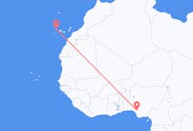 Vluchten van Benin City, Nigeria naar La Palma (ort i Mexiko, Guanajuato, Salamanca), Spanje