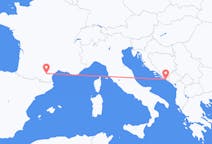 Flyg från Carcassonne, Frankrike till Dubrovnik, Kroatien