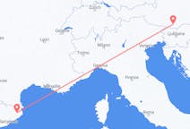 Flyg från Klagenfurt, Österrike till Girona, Spanien