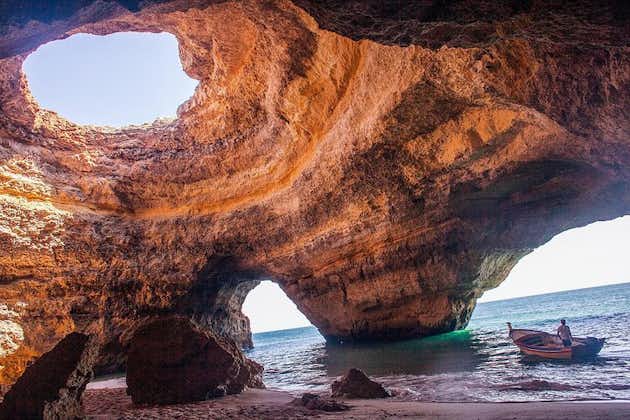 ボートによるベナギル洞窟+カルボエイロ+ラゴスのミニバンによるアルガーセコ洞窟