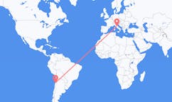 Flyrejser fra Copiapó, Chile til Perugia, Italien
