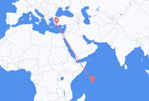 Flights from Praslin, Seychelles to Dalaman, Turkey