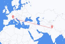 Vluchten van Amritsar, India naar Turijn, Italië