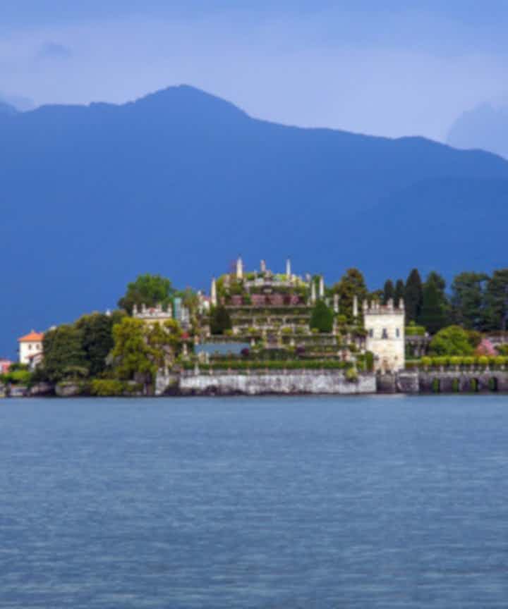 Water activities in Lake Maggiore, Italy
