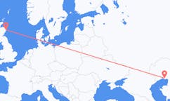 Flyreiser fra Atyrau, Kasakhstan til Aberdeen, Skottland