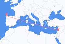 Flyrejser fra Damaskus til La Coruña