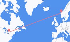 出发地 加拿大滑鐵盧目的地 挪威沃尔达的航班