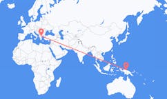 Flyrejser fra Jayapura, Indonesien til Thessaloniki, Grækenland