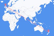 Flyreiser fra Nye Plymouth, New Zealand til Glasgow, Skottland