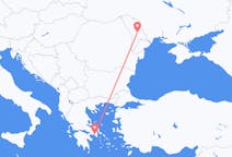 从雅典飞往基希讷乌的航班