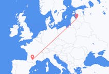 Flyreiser fra Toulouse, til Riga