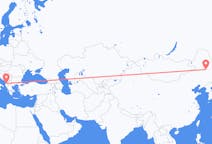 Flyreiser fra Daqing, til Tirana