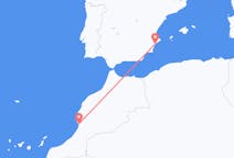 出发地 摩洛哥阿加迪尔目的地 西班牙阿利坎特的航班
