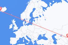 Flyrejser fra Turkistan, Kasakhstan til Reykjavík, Island