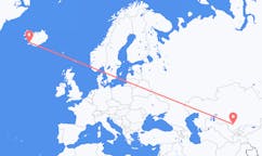 カザフスタンのトルキスタンから、アイスランドのレイキャビク行きフライト