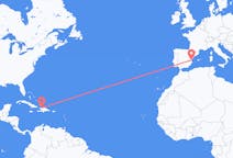 Flyreiser fra Cap-Haïtien, Haiti til Valencia, Spania