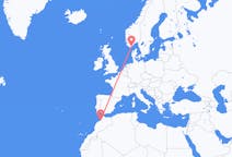 Flights from Rabat, Morocco to Kristiansand, Norway