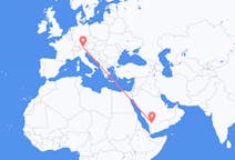 Loty z Nadżran, Arabia Saudyjska z Innsbruck, Austria