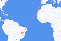 Vluchten van Montes Claros, Brazilië naar Lanzarote, Spanje