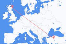 Flights from Ankara, Turkey to Aberdeen, Scotland