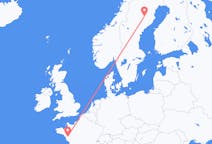 Flights from Lycksele, Sweden to Nantes, France