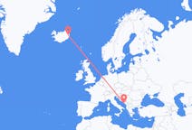 Flyg från Dubrovnik, Kroatien till Egilsstaðir, Island