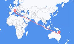 Flights from Moranbah, Australia to Olbia, Italy