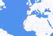 Flyg från Bissau till Santander