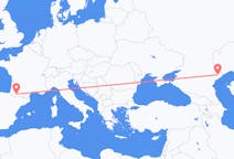 Flights from Astrakhan, Russia to Lourdes, France