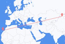 Flyg från Altay Prefecture, Kina till Lanzarote, Spanien