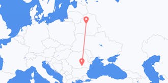 Flights from Romania to Belarus